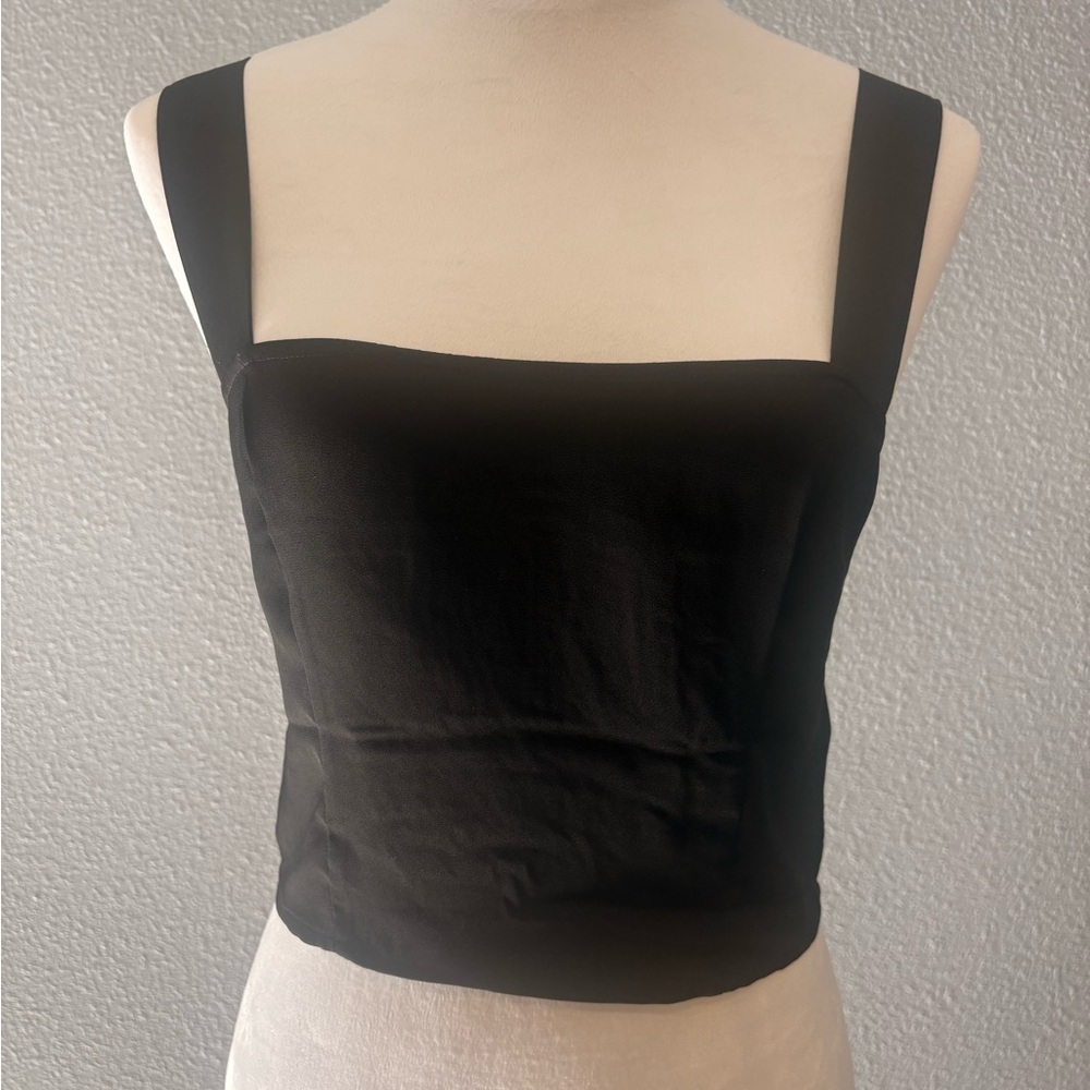NWT Express black crop top